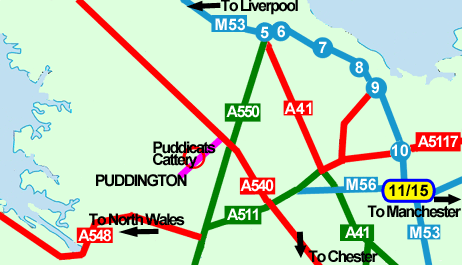 Map to Cattery